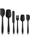 6 Adet Isıya Dayanıklı Yanmaz Yapışmaz Silikon Spatula Seti | 6\'lı Silikon Spatula Seti