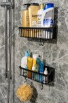 Banyo Yapışkanlı Banyo Rafı, 2\'li Banyo Düzenleyici, Duş Rafı Plastik Organizer Şampuanlık